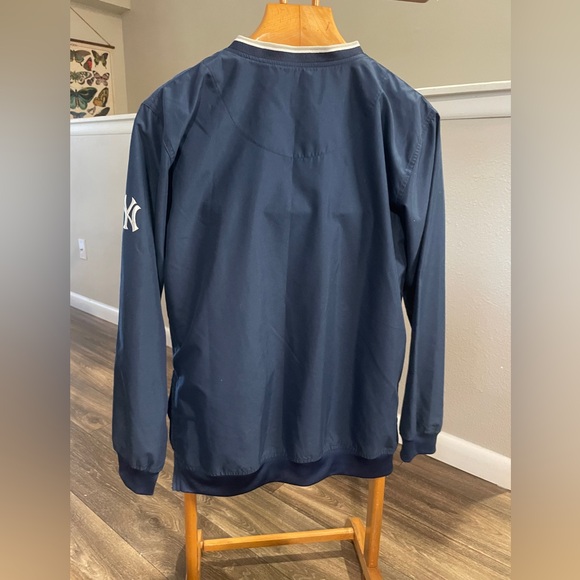 Vintage Nike New York Yankees Pullover Windbreaker V-Neck Jacket XL MLB - Picture 6 of 13